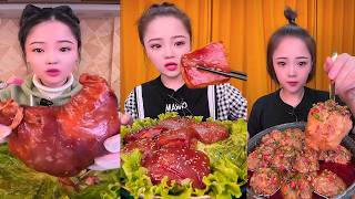 Real Mukbang :) spicy Pork Bellly Soothing Sounds While Enjoying Delicious 먹방 모음이 팅쇼 리얼 사운드 #1772