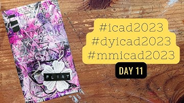 Day 11 | #icad2023 | #dyi2023 | #mmicad2023 | Mixed Media Index Card A Day | #flightyrambler | #icad