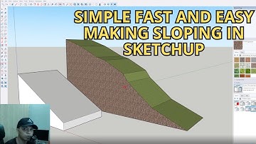 HOW TO MAKE SLOPING FAST AND EASY IN SKETCHUP