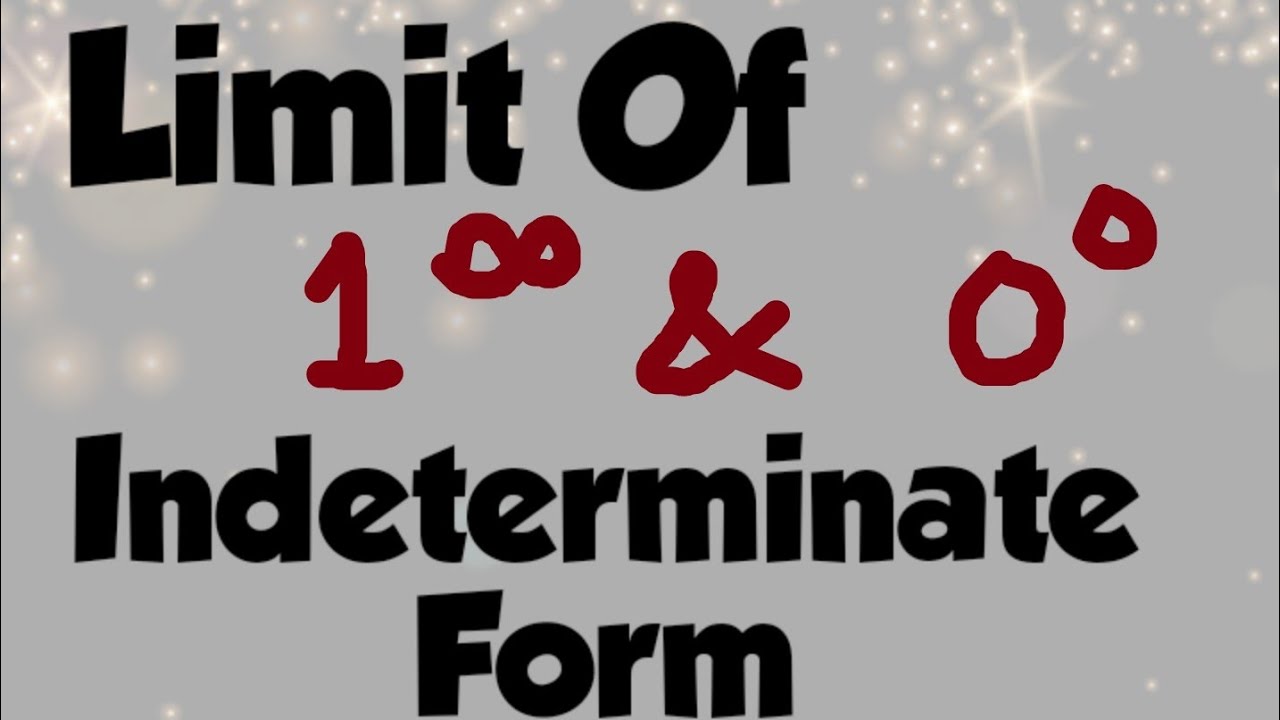 One Raise To Infinity Zero Raise To Zero 0^0 YouTube