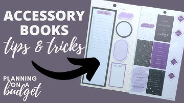 Tips & Tricks for using Accessory Books Notepaper and Sticky Notes in your Happy Planner