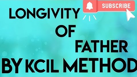 LONGIVITY OF FATHER # PRACTICAL CHART # CUSPAL INTERLINKS ASTROLOGY