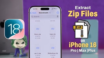 iOS 18: How to Unzip a File on iPhone! [Open Zip]