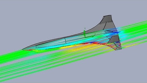 SolidWorks Flow Simulation - Heavy Spaceplane Reentry Simulation
