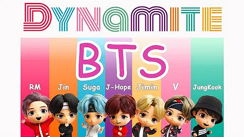 BTS (방탄소년단) - Dynamite (Lyrics) Color coded with Tinytans