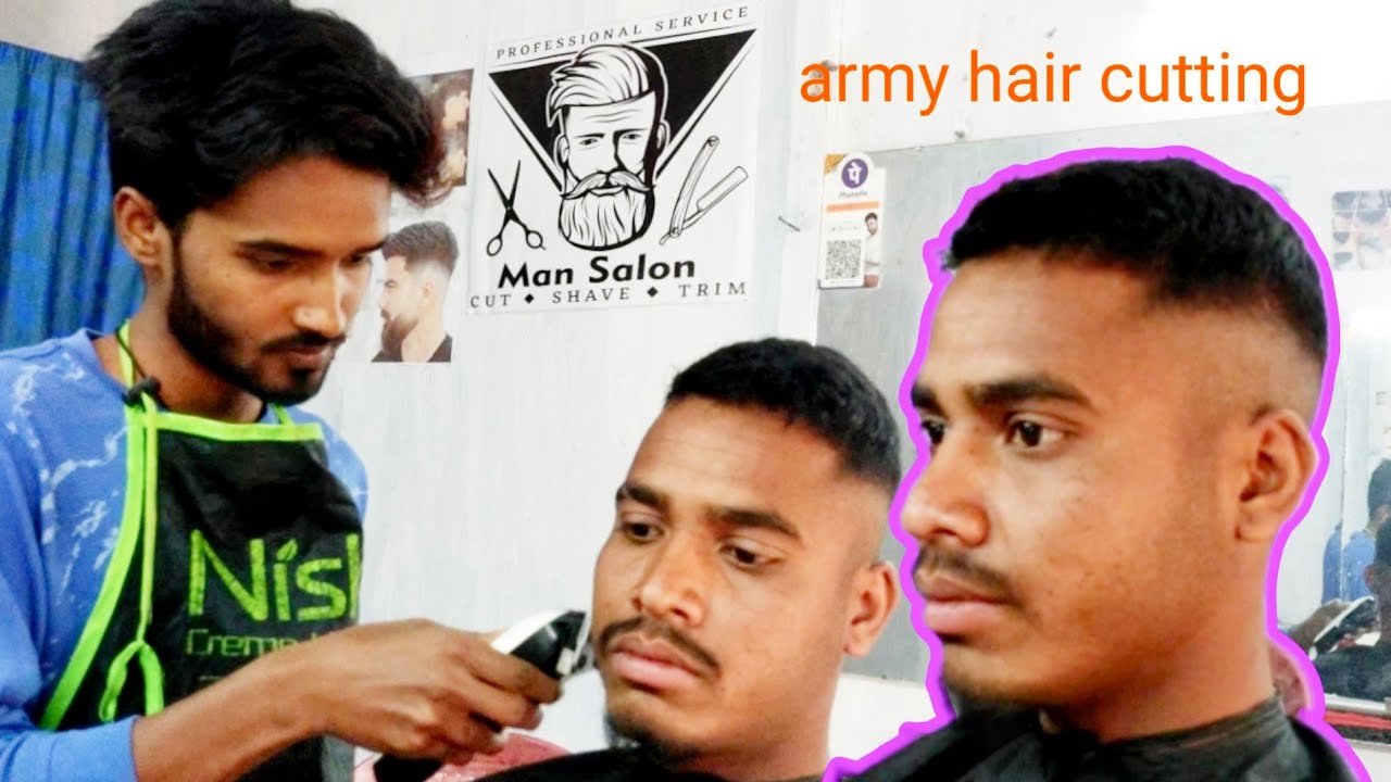 Army Learn Step By Step Hair Cutting for boy Tutorial Video Army hair ...