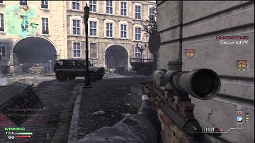MW3: MSR sniping: Collateral + kill feed