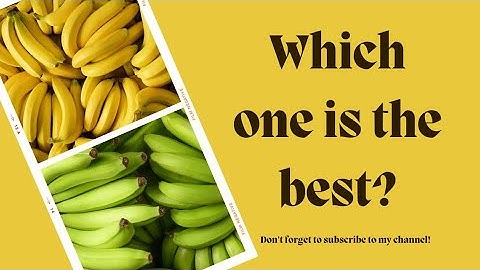 Difference Between Ripe And Unripe Bananas 🍌 @TheGoodHealthWithAppearance