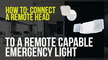 How to: Connect a Remote Head to a Remote Head Capable Emergency Light
