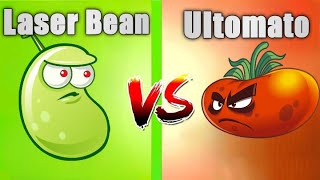 Laser Bean vs Ultomato - Who Will Win? PvZ 2 Plant Vs Plant