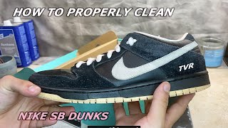 How To Properly Clean Suede Nike SB's (Bleached Corals)