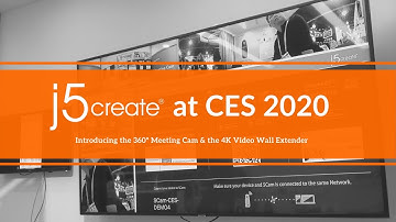 j5create® at CES2020 - 360º Meeting Cam & 4K Wireless HDMI™ Extender