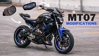 Yamaha MT 07 Modifications