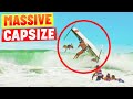 OVERBOARD! MASSIVE Wave Capsizes Boat!