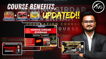 Mining Sirdar & Overman 2025 – Foundation Course | Mock Test + PYQ Strategy | Latest Exam Pattern
