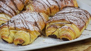 Schoko Croissants besser als beim Bäcker mit selbstgemachtem Teig