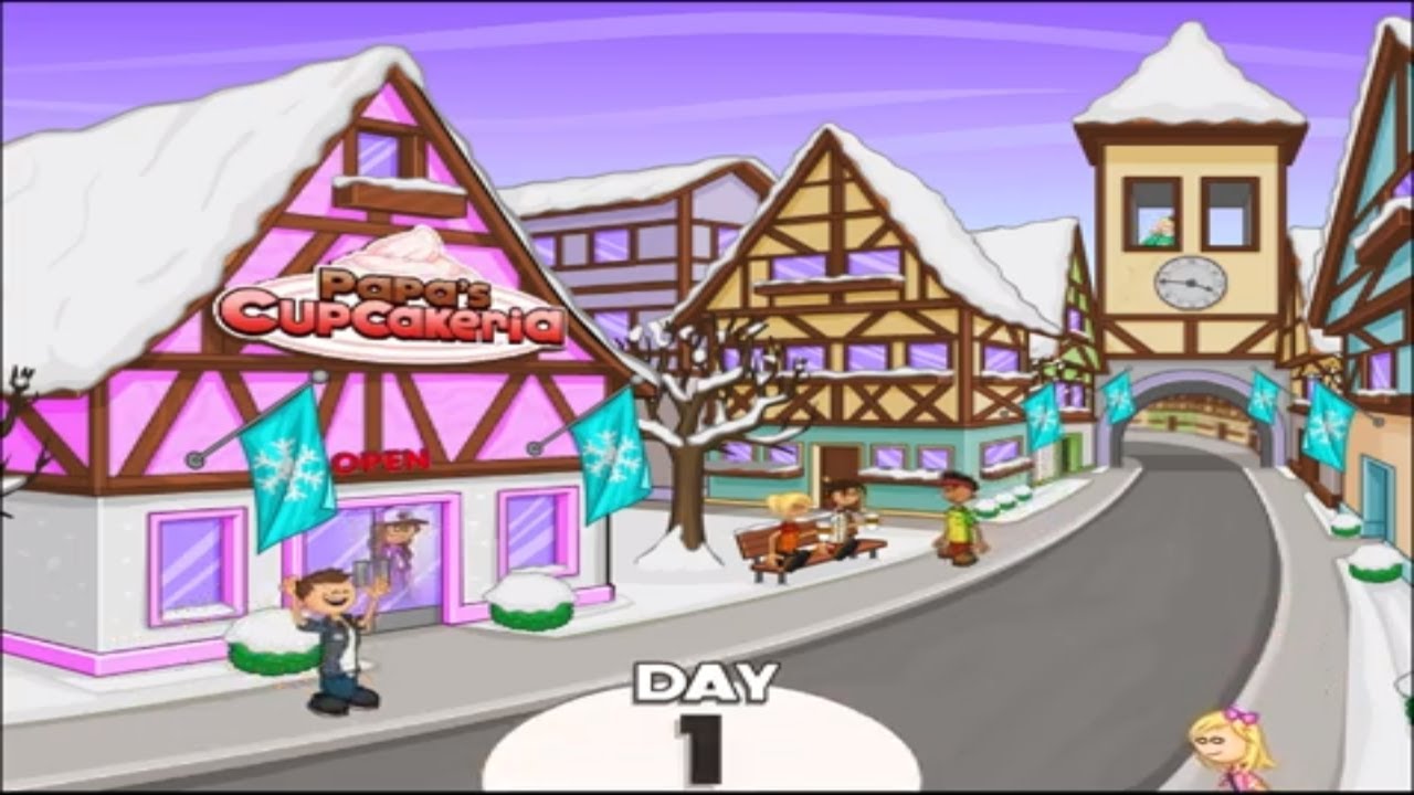 PAPA'S CUPCAKERIA DAY 1 LET'S PLAY YouTube