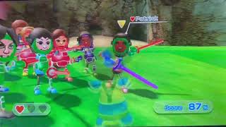 Wii Sports Resort Swordplay Showdown Stage 17 But I only Keep the Green Armors Alive! (IMPOSSIBLE!)