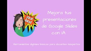 Enhance your Google Slides presentations with Artificial Intelligence. Tools for teachers