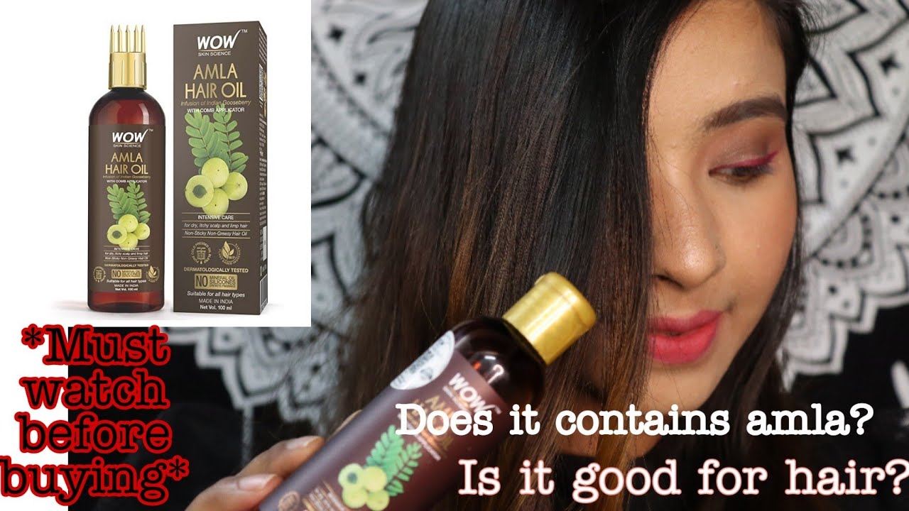 WOW SKIN SCIENCE AMLA HAIR OIL REVIEW + DEMO || MY EXPERIENCE WITH THIS OIL || SHREYA AGRAWAL