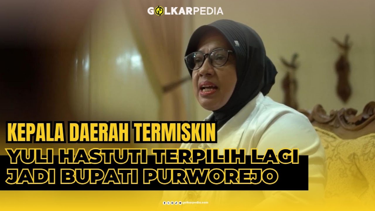 KEPALA DAERAH TERMISKIN, YULI HASTUTI TERPILIH LAGI JADI BUPATI PURWOREJO