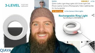 QIAYA Selfie Light Ring Lights LED: Unboxing, Hands On and 2020 Review