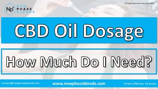 CBD Oil Dosage Guide: How Much CBD Should You Take?