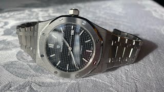 Would You Wear This Watch? New AP Royal Oak Homage Watch by Unknown Brand! Porstier Watch Review!