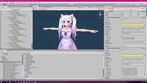 How to Add jiggle physics to VRoid model in Unity