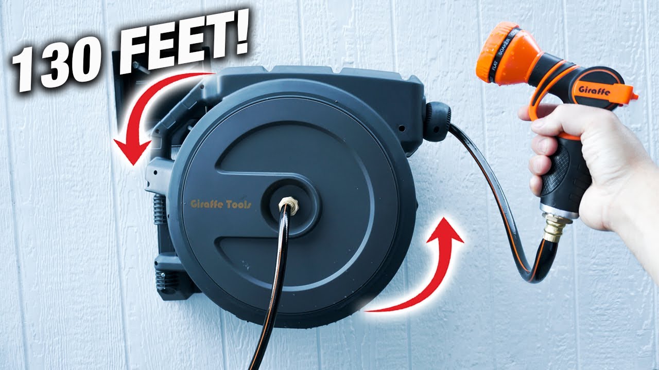 My NEW Wall Mount Hose Reel Setup! Was It Worth It? Product Review