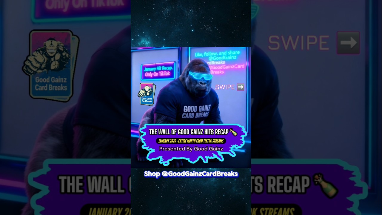 Introducing The 🆕 WALL OF GOOD GAINZ - January 2026 #trending #sportscards #tiktok #goodgainz #tcg