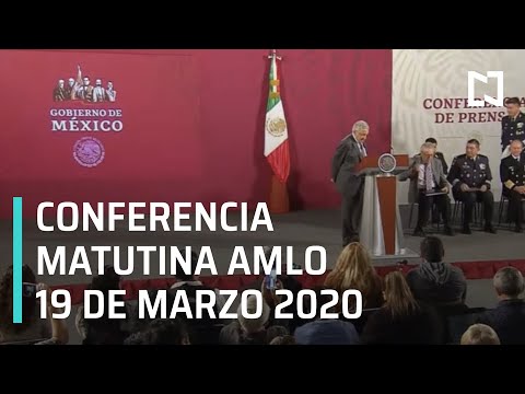 Conferencia matutina AMLO - Jueves 19 de marzo 2020