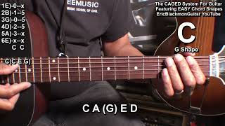 The CAGED SYSTEM Guitar Tutorial Lesson @EricBlackmonEricBlackmonMusic