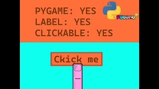 Pygame clickable label tutorial