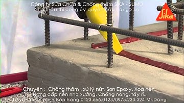 Chống thấm mạch ngừng thi công bằng thanh trương nở, Sika Hydrotite...
