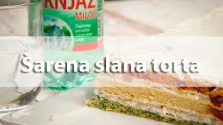 Šarena slana torta - Recept