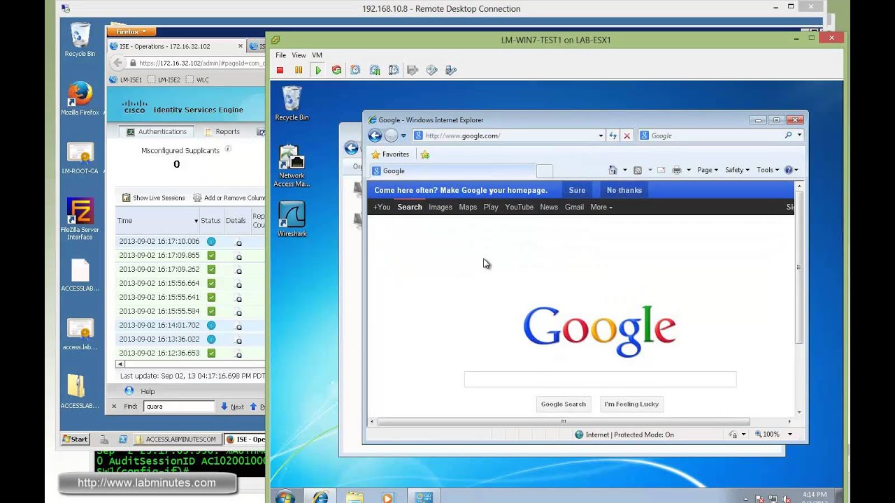 LabMinutes# SEC0110 - Cisco ISE 1.2 Endpoint Protection Service (EPS) (Part  2) - YouTube