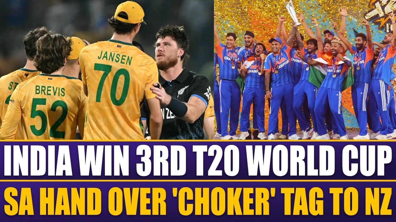 India Win 3rd T20 World Cup | South Africa Hand Over Choker Tag To New Zealand