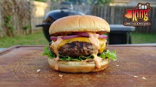 Crack Burgers on the Kettle Grill