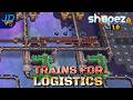 Trains for Long Distance Logistics for Emeralds🔺 In Shapez 2 🟦 Manufacture Mode