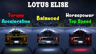 Torque vs Balanced vs Horsepower - Lotus Elise Tuning  - Need for Speed Carbon