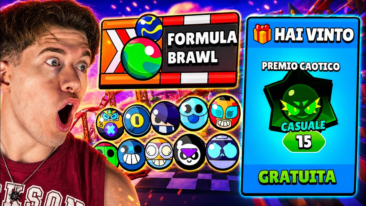 😱 15 CHAOS DROP GRATIS x TUTTI! FORMULA 1 su BRAWL STARS!