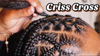 Trendy Criss Cross Rubberband Knotless Box Braids ? |• BraidsbyTyTi