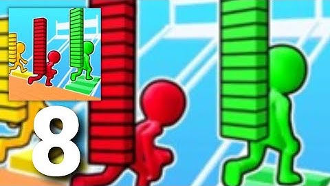 Bridge Race 3D - Gameplay Walkthrough Level 67-81 Part 8 (ios Android)