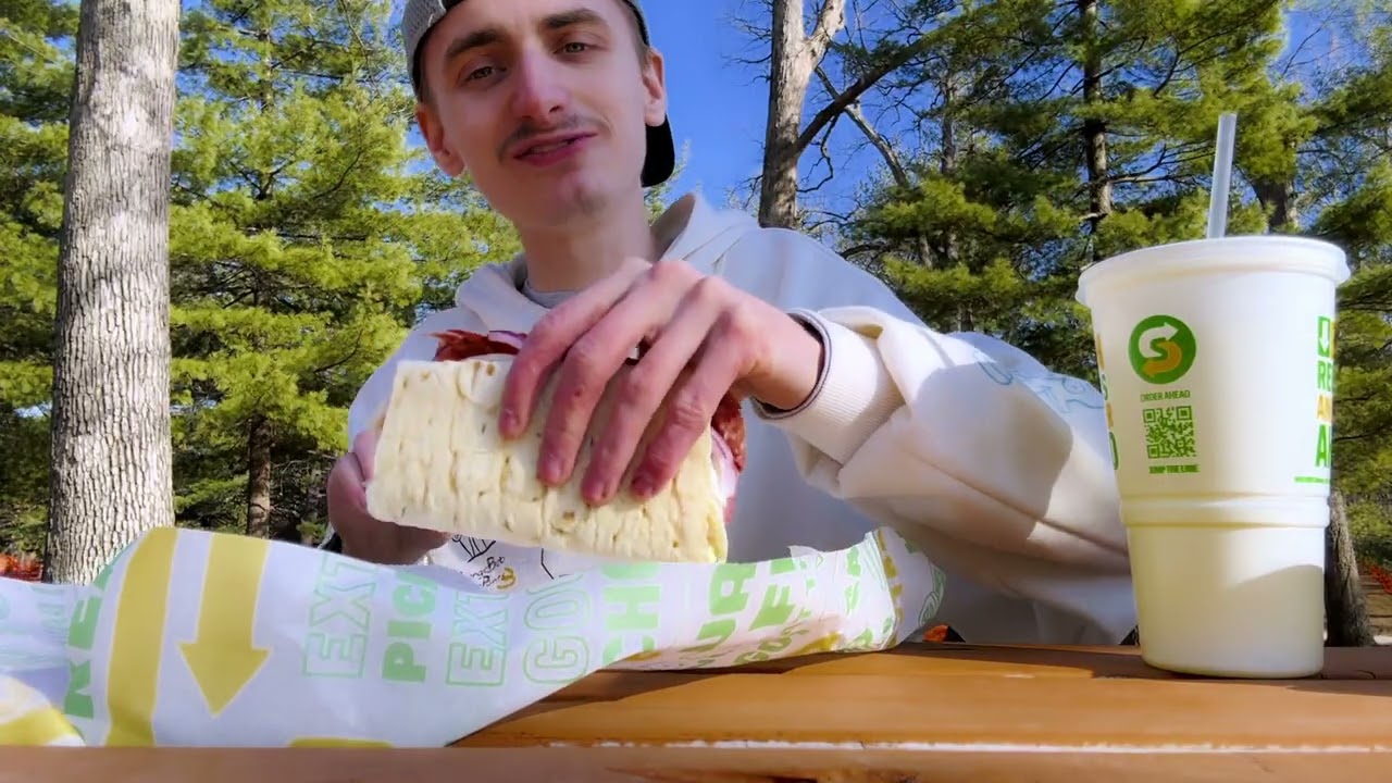 Eating Subway At A Park On Thursday, February 12th 2026 At 2:13PM During My Work Lunch Break