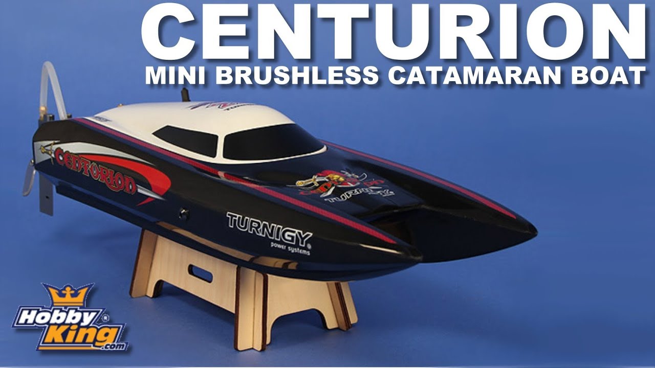 HobbyKing Centurion Mini Brushless Catamaran Boat - YouTube