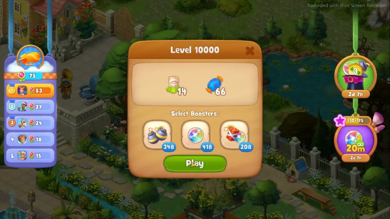 Gardenscapes level 10000 (Normal) [Playrix]