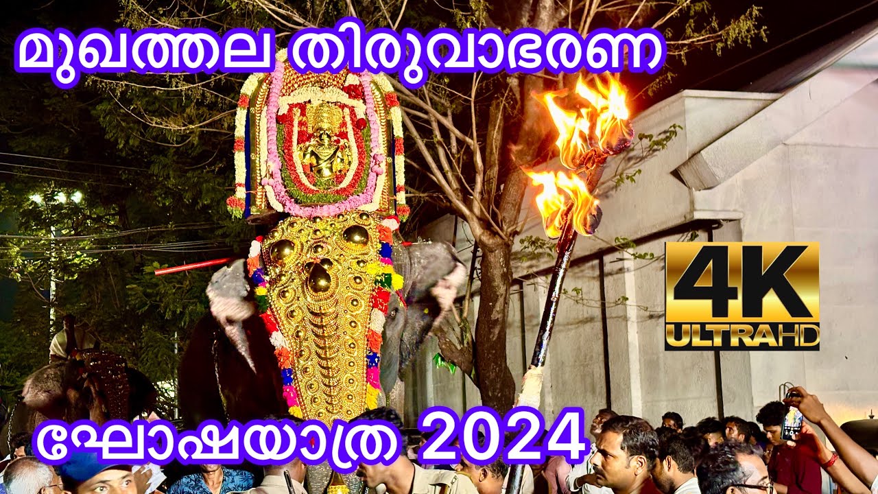 മുഖത്തല തിരുവാഭരണ ഘോഷയാത്ര 2024 |mukhathala sree krishna swami thiruvabharana khoshayatra 2024