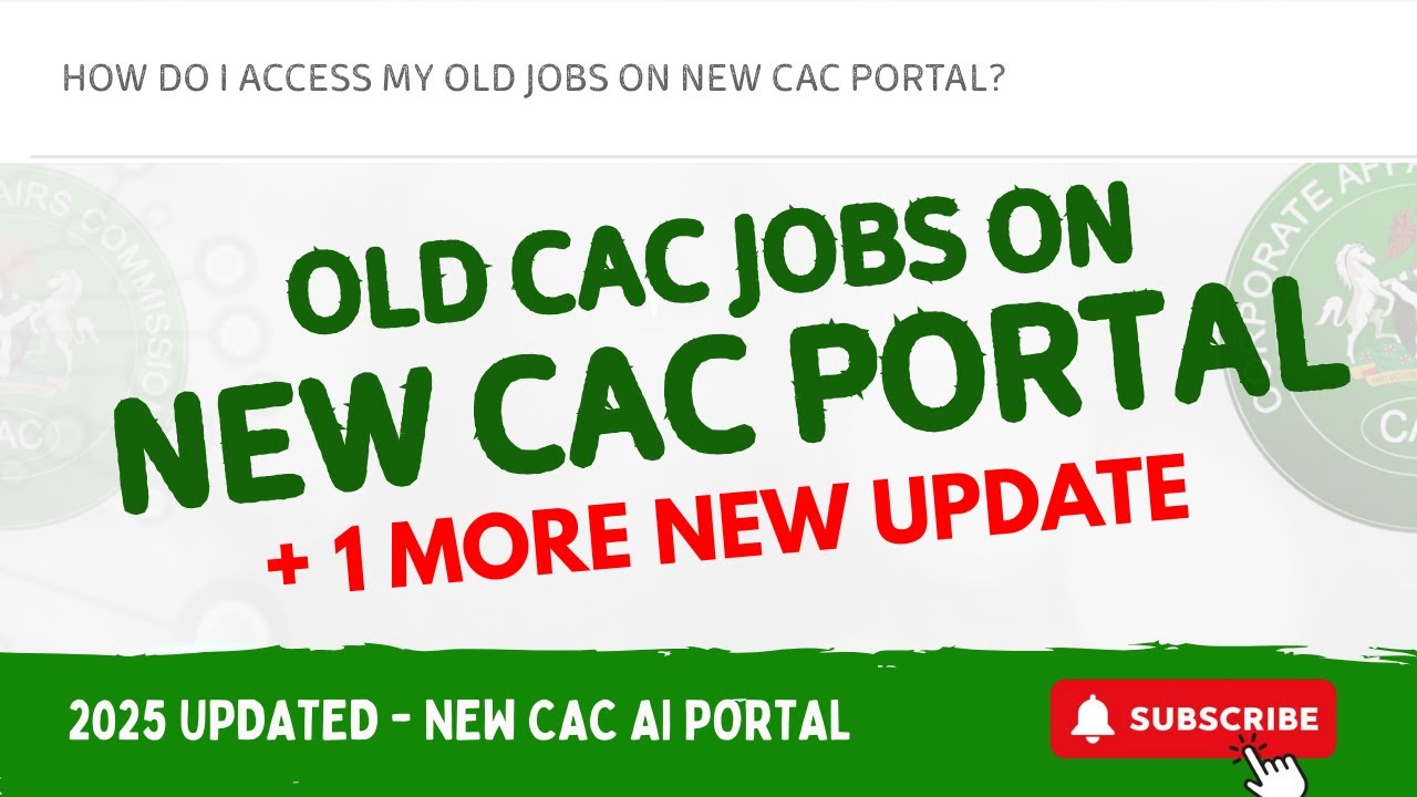 How to Access Old CAC Jobs on New CAC Portal | 2025 Updated Guide (Step by Step)
