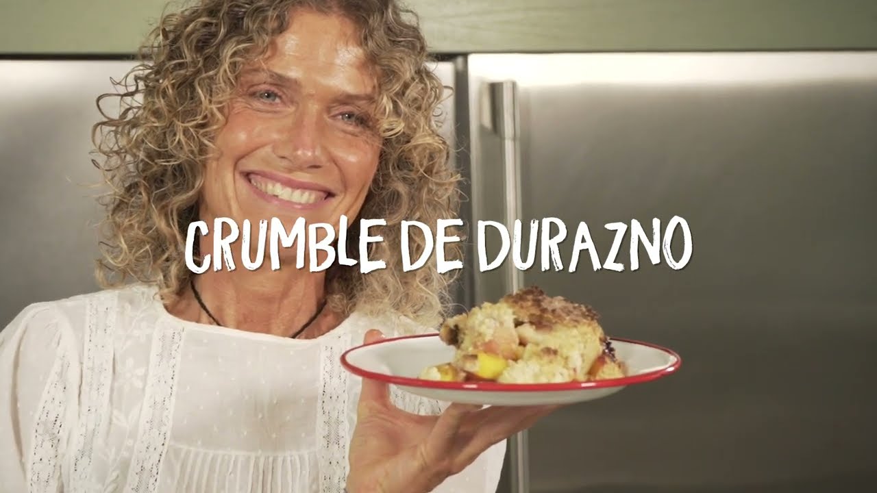 Como cocinar un Crumble de Duraznos con Maru Botana